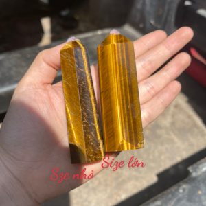 Trụ đá Mắt Hổ - Tiger Eye Point - Trụ đá thanh tẩy, tarot, sưu tầm