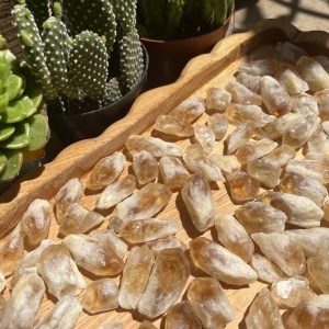 Citrine raw point - Mầm thạch anh vàng thô - Đá thanh tẩy, tarot, sưu tầm