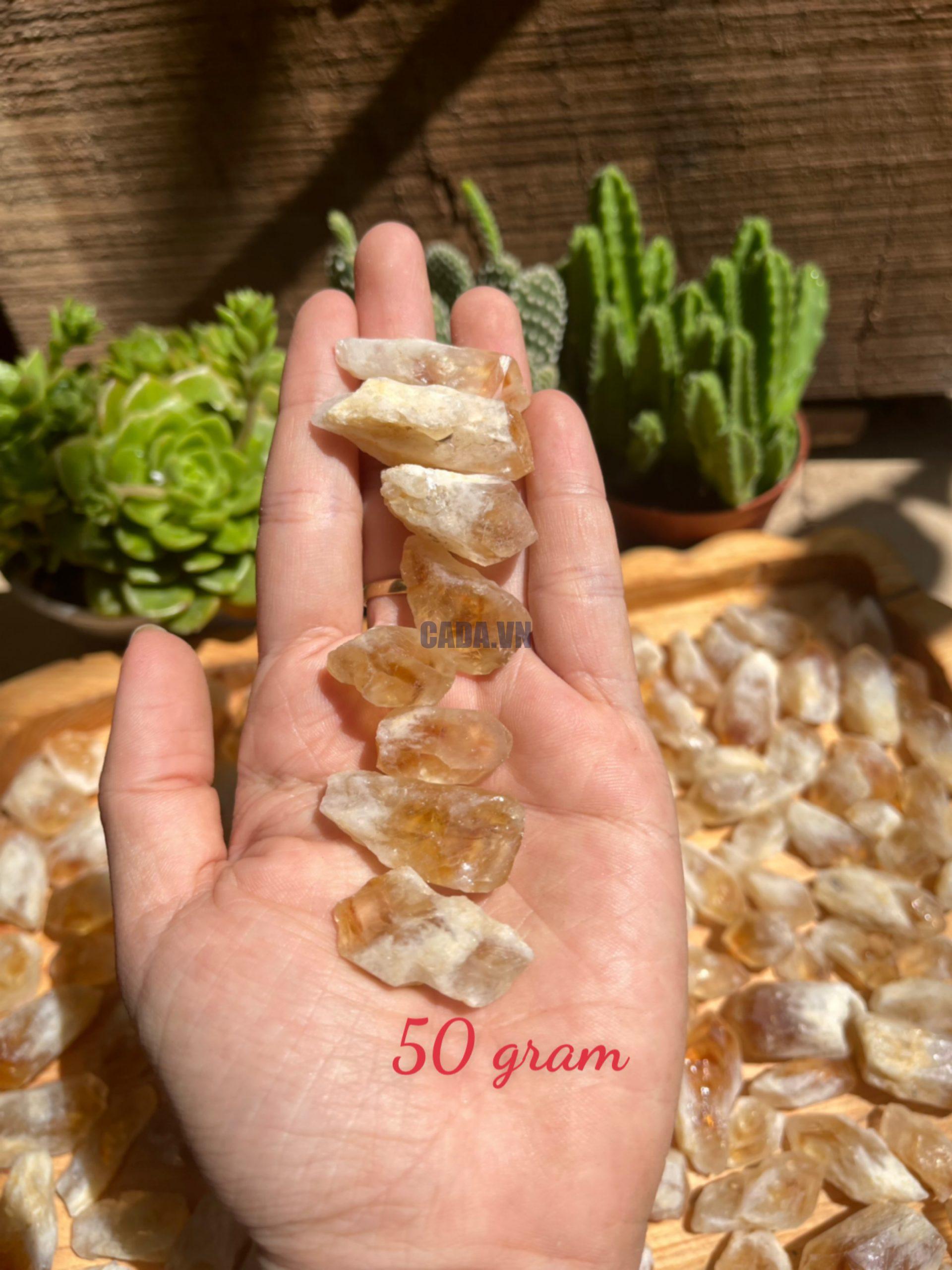 Citrine raw point - Mầm thạch anh vàng thô - Đá thanh tẩy, tarot, sưu tầm