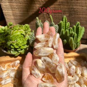 Citrine raw point - Mầm thạch anh vàng thô - Đá thanh tẩy, tarot, sưu tầm