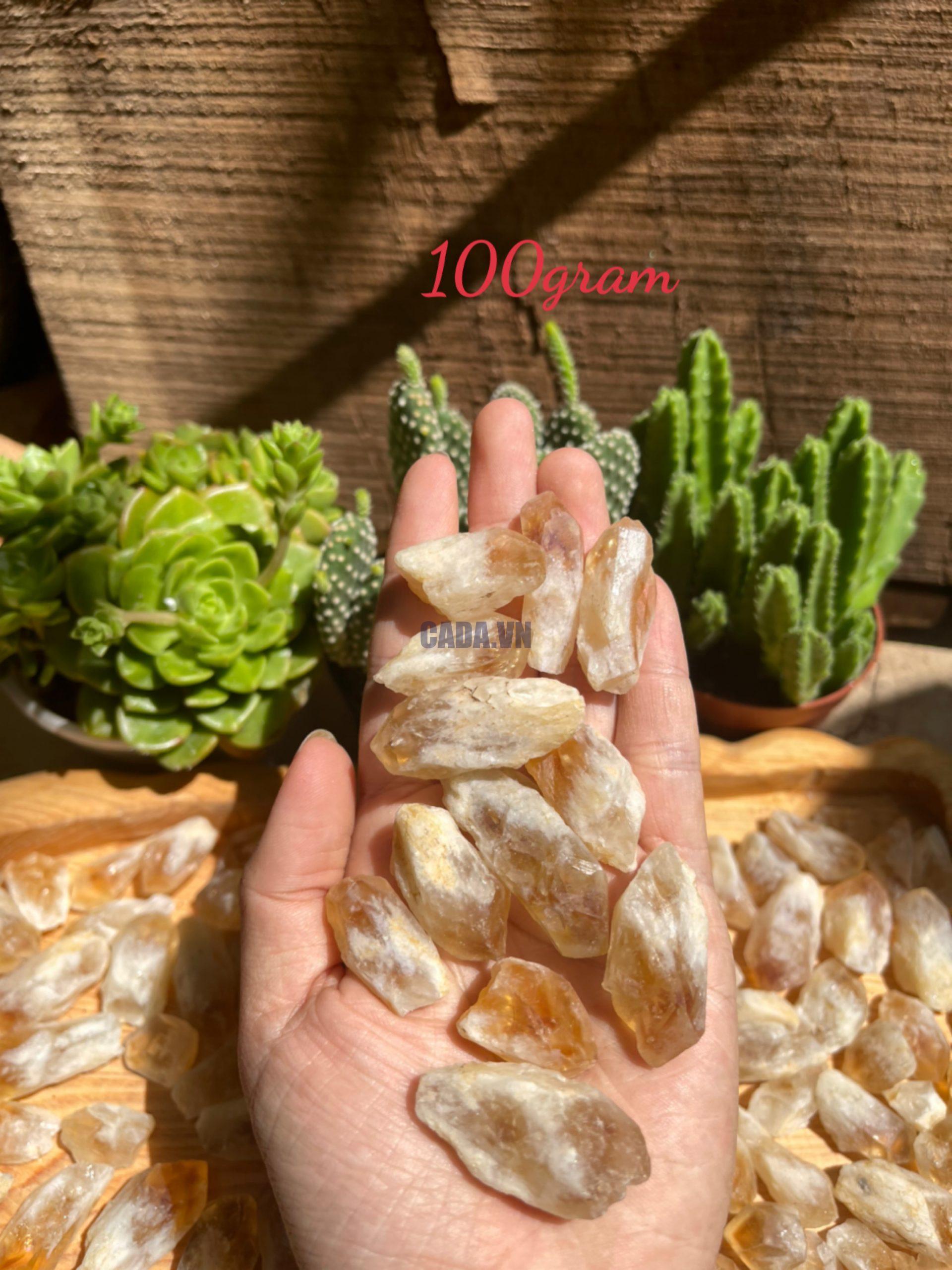 Citrine raw point - Mầm thạch anh vàng thô - Đá thanh tẩy, tarot, sưu tầm