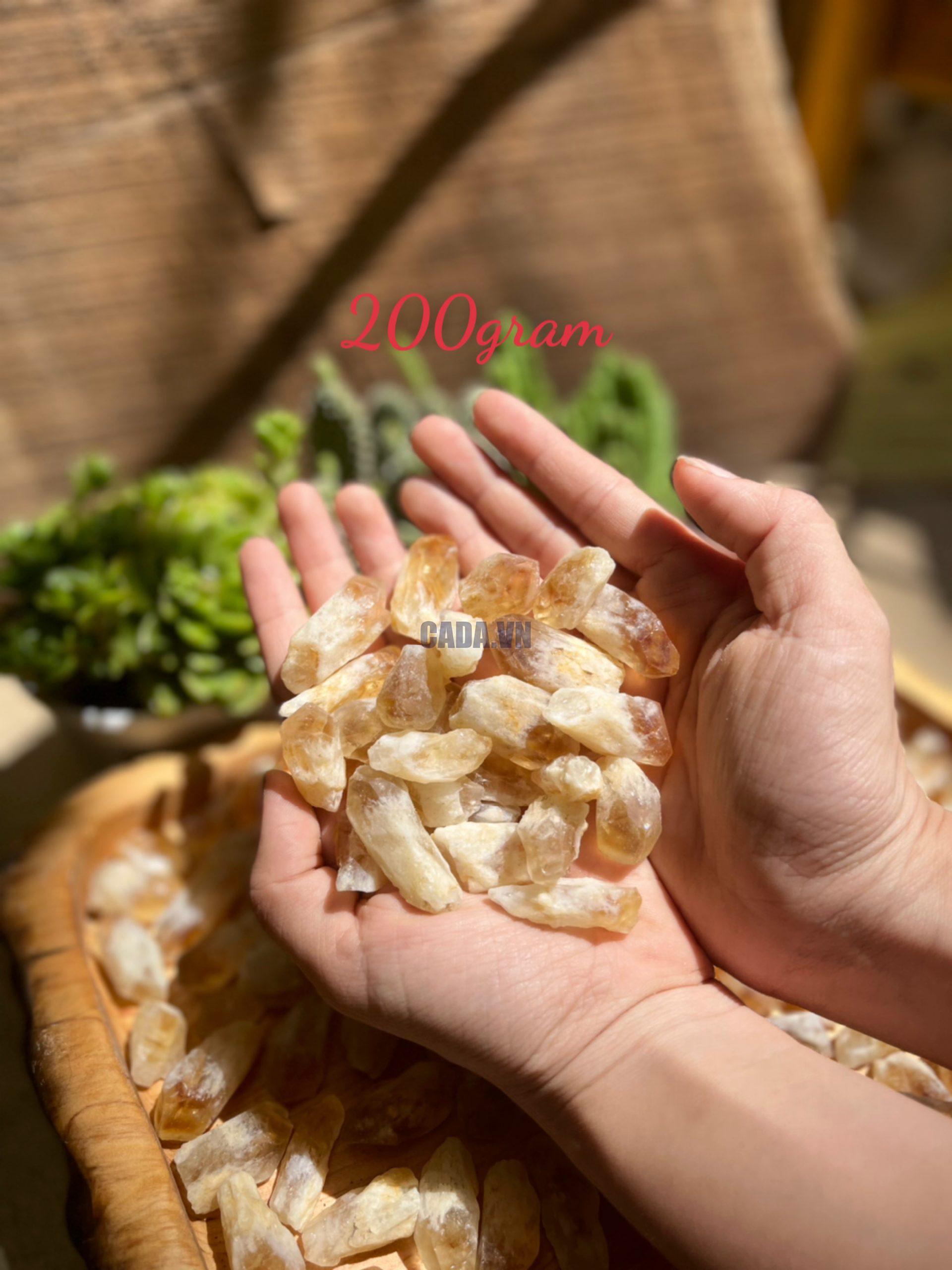 Citrine raw point - Mầm thạch anh vàng thô - Đá thanh tẩy, tarot, sưu tầm