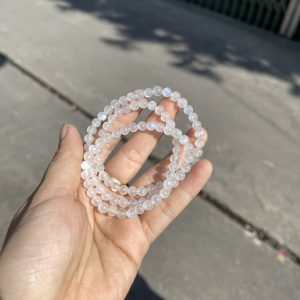 Vòng tay đá Mặt Trăng (Moonstone) hạt 5 mm - loại 3 vòng quấn