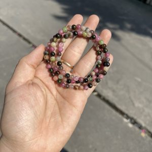 Vòng tay đá Tourmaline đa sắc