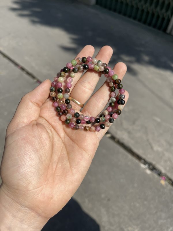 Vòng tay đá Tourmaline đa sắc