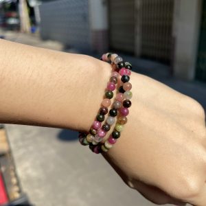 Vòng tay đá Tourmaline đa sắc