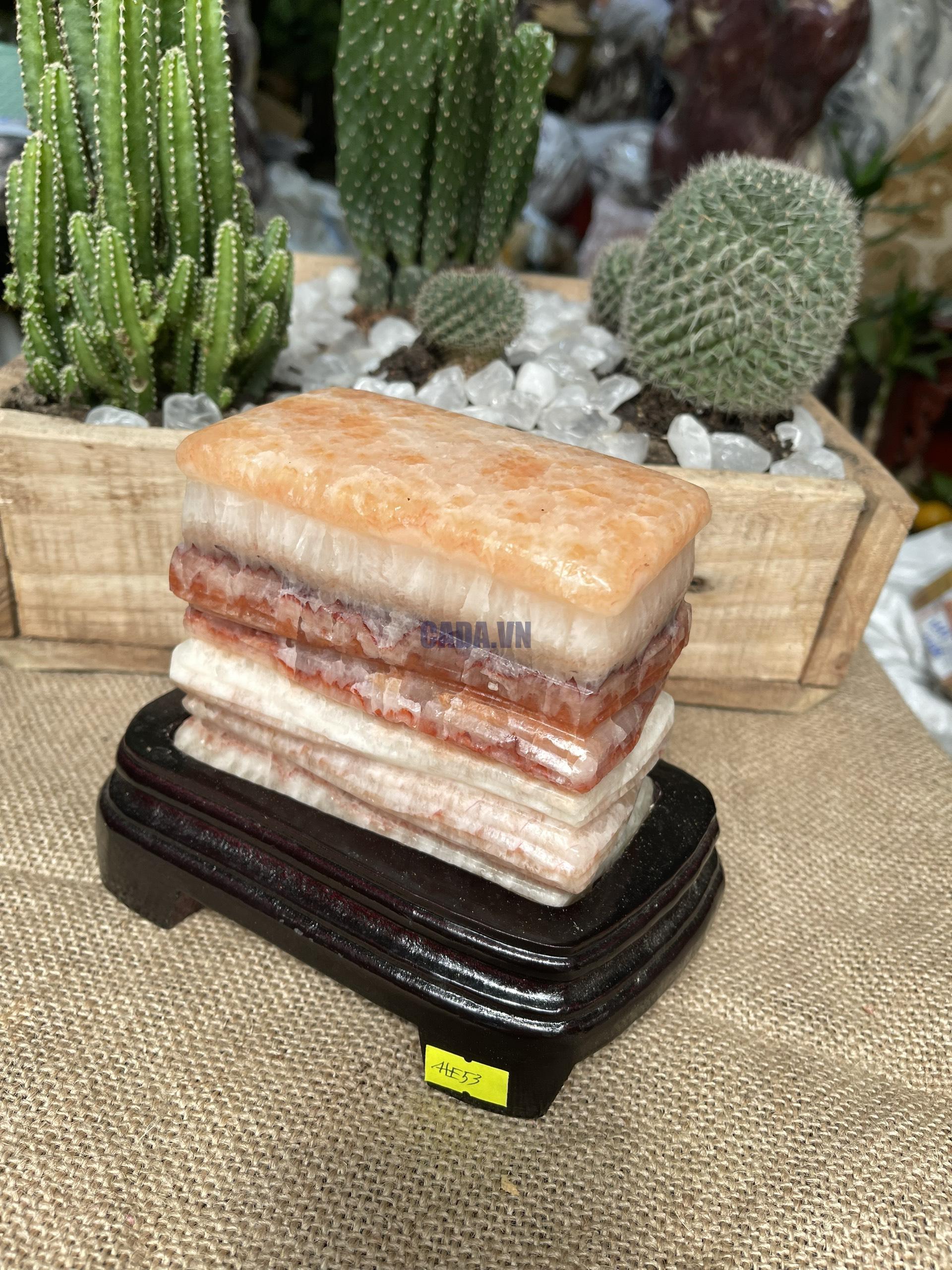 ĐÁ THỊT HEO - ĐÁ PHÚ QUÝ (HE53), KT: 14x12x6.5 CM, KL: 2.28 KG