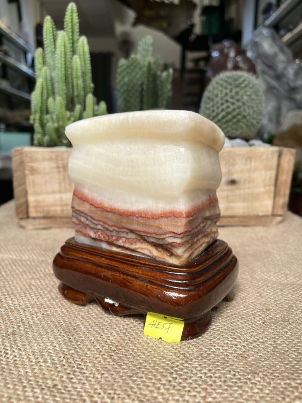 ĐÁ THỊT HEO - ĐÁ PHÚ QUÝ (HE57), KT: 12.5x8.5x6.5 CM, KL: 1.375 KG