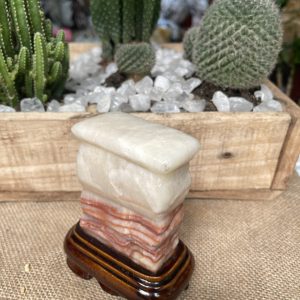 ĐÁ THỊT HEO - ĐÁ PHÚ QUÝ (HE58), KT: 12.5x7.5x3.5 CM, KL: 0.77 KG