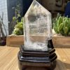 Trụ Thạch Anh Trắng trong - Clear Quartz Point, KT: 17.5x8 CM, KL: 0.79 KG (TTT140)