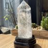 Trụ Thạch Anh Trắng trong - Clear Quartz Point, KT: 21.5x6.8 CM, KL: 1 KG (TTT141)