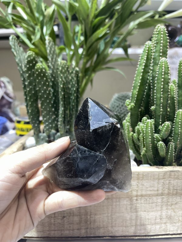 Mầm Thạch Anh Khói - Smoky Quartz (KT05), KT: 9x8.5 CM, KL: 0.325 KG