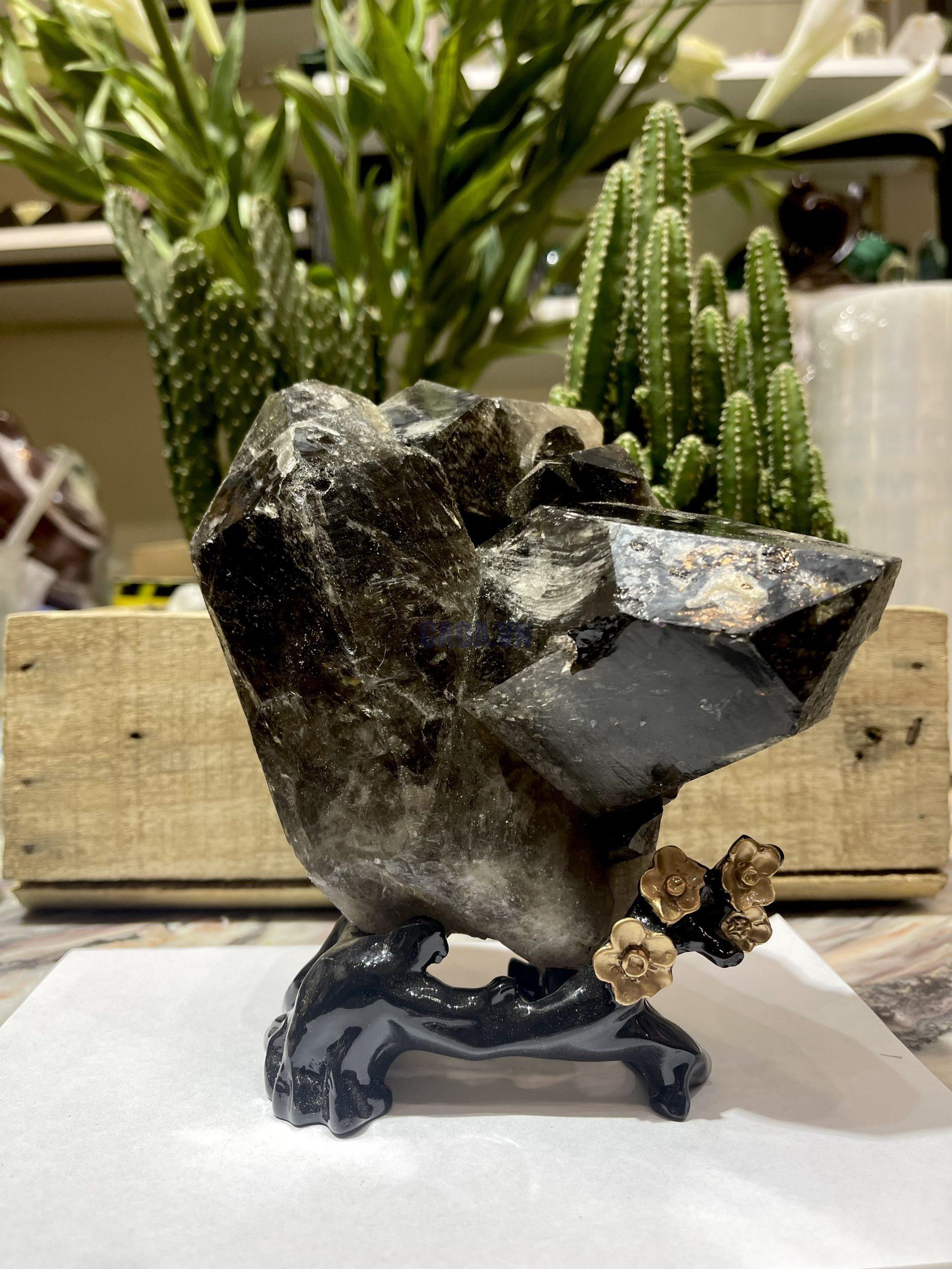 Mầm Thạch Anh Khói - Smoky Quartz (KT1), KT: 15x14 CM, KL: 1.38 KG
