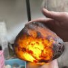 Đá Mã Não cuội thông đèn tốt - Mã Não Đỏ - Red Agate (NC05)