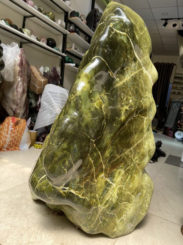 ĐÁ CẢNH SERPENTINE XANH NGỌC KT: 96×55x46 CM (MS: 294)