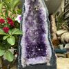 HỐC THẠCH ANH TÍM – AMETHYST GEODE – KT : 40X18 CM, KL:13.9KG (T91)