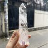 Trụ Thạch Anh Trắng trong – Clear Quartz Point, KT: 14×3.8 CM, KL: 0.215 KG (TTT157)
