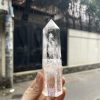 Trụ Thạch Anh Trắng trong – Clear Quartz Point, KT: 13×3.5 CM, KL: 0.21 KG (TTT156)