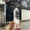 Trụ Thạch Anh Trắng trong – Clear Quartz Point, KT: 12×4 CM, KL: 0.225 KG (TTT155)