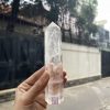 Trụ Thạch Anh Trắng trong – Clear Quartz Point, KT: 14.5×3.5 CM, KL: 0.245 KG (TTT165)