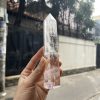 Trụ Thạch Anh Trắng trong – Clear Quartz Point, KT: 15×3.5 CM, KL: 0.185 KG (TTT147)