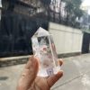 Trụ Thạch Anh Trắng trong – Clear Quartz Point, KT: 9.5×5 CM, KL: 0.275 KG (TTT148)