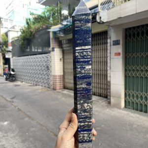 Trụ đá Thiên Thanh - Lapis Lazuli, KT: 32.5x5 CM, KL: 1.075 KG (TL10)