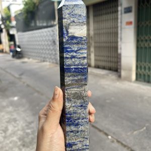 Trụ đá Thiên Thanh - Lapis Lazuli, KT: 22x4.5 CM, KL: 0.735 KG (TL11)