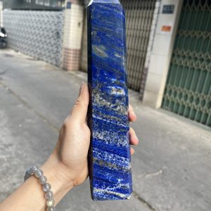 Trụ đá Thiên Thanh - Lapis Lazuli, KT: 27x5 CM, KL: 1 KG (TL13)