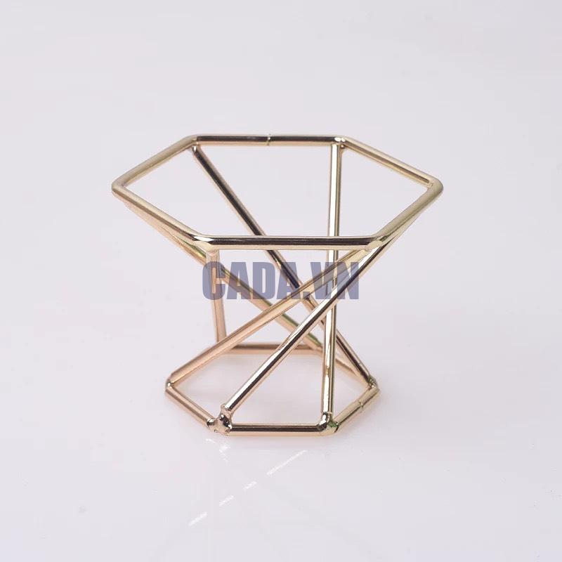 Đế trang trí kim loại dành cho bi cầu phong thủy