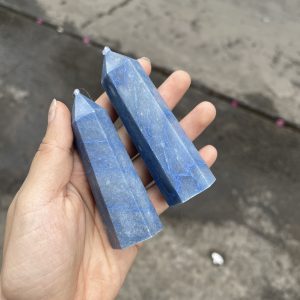 Blue Aventurine Point - Trụ đá Aventurine xanh dương