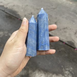 Blue Aventurine Point - Trụ đá Aventurine xanh dương