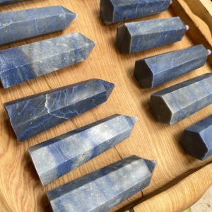 Blue Aventurine Point - Trụ đá Aventurine xanh dương