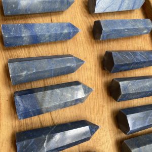 Blue Aventurine Point - Trụ đá Aventurine xanh dương