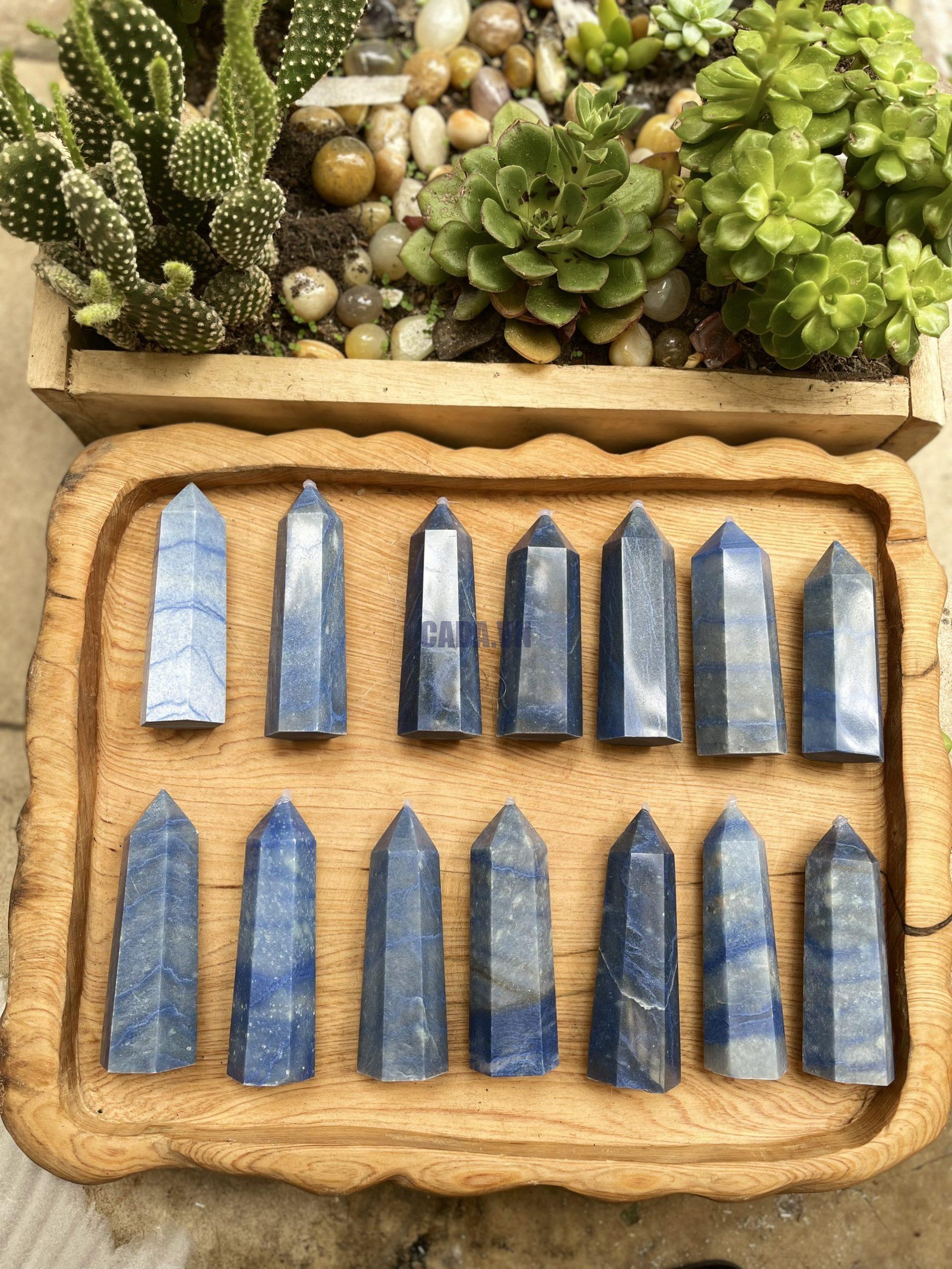 Trụ đá Aventurine xanh dương – Blue Aventurine Point