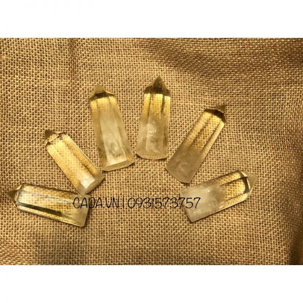 Trụ Thạch Anh Vàng - Citrine Point (cao 6-9CM)