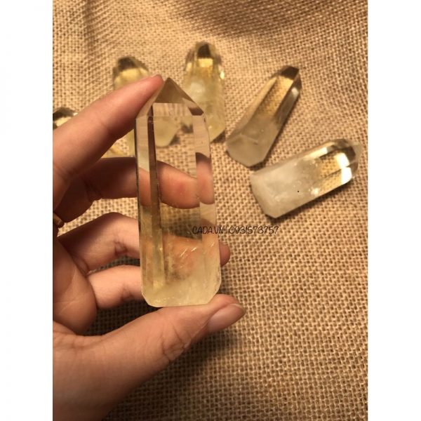 Trụ Thạch Anh Vàng - Citrine Point (cao 6-9CM)