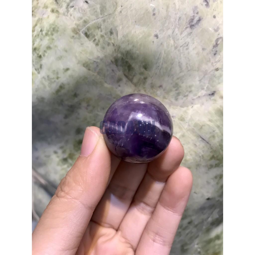 Bi cầu Thạch Anh Tím mini - Amethyst (ĐK - 2.5 CM)