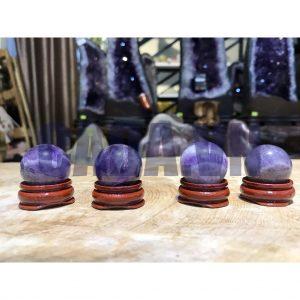Bi cầu Thạch Anh Tím mini - Amethyst (ĐK - 2.5 CM)