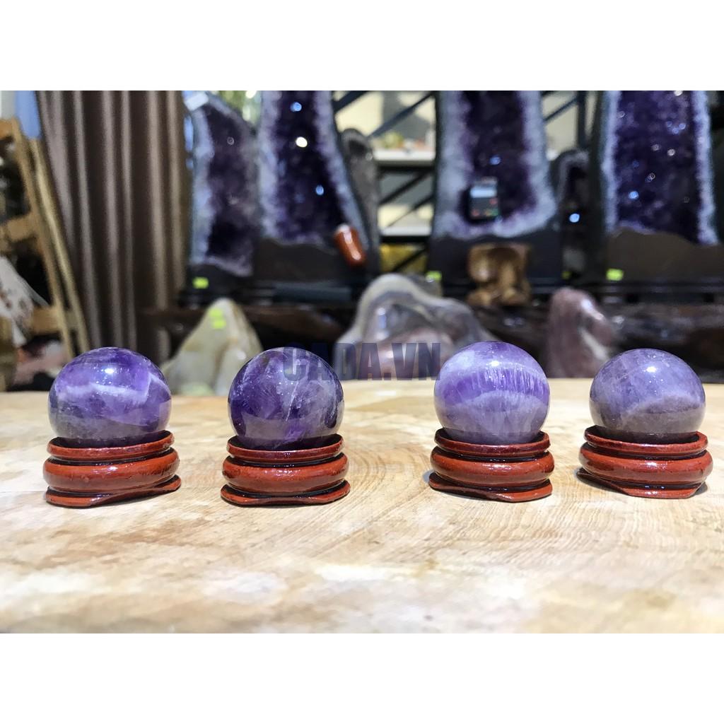 Bi cầu Thạch Anh Tím mini - Amethyst (ĐK - 2.5 CM)