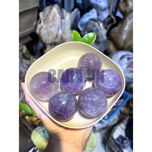 Bi cầu Thạch Anh Tím chất trong - Sphere Amethyst | Bi cầu thanh tẩy, tarot, sưu tầm