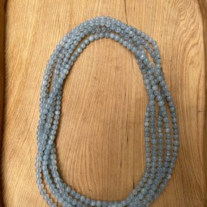 Vòng tay đá Aquamarine (Ngọc Xanh Biển), hạt 5.8-6mm – loại 3 vòng quấn