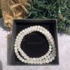 Vòng tay đá Mặt Trăng (Moonstone) hạt 5-6 mm - loại 3 vòng quấn