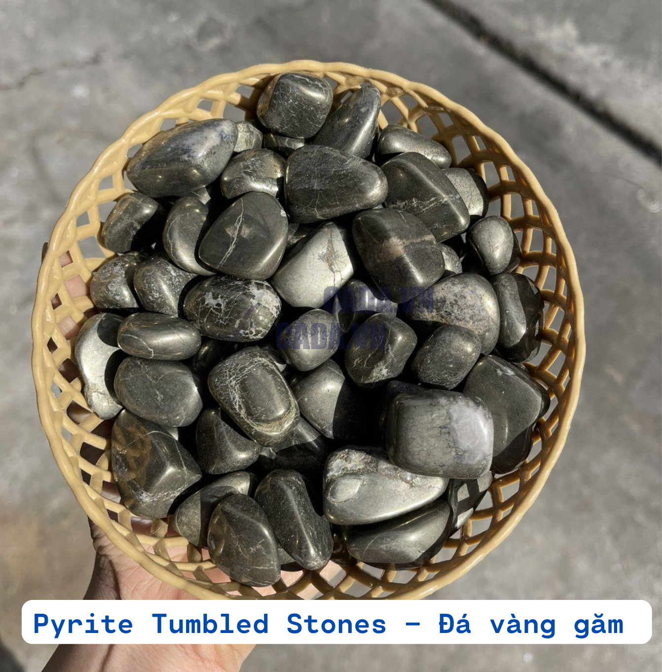 Pyrite Tumbled Stones - Đá Vàng Găm | Đá thanh tẩy, sưu tầm