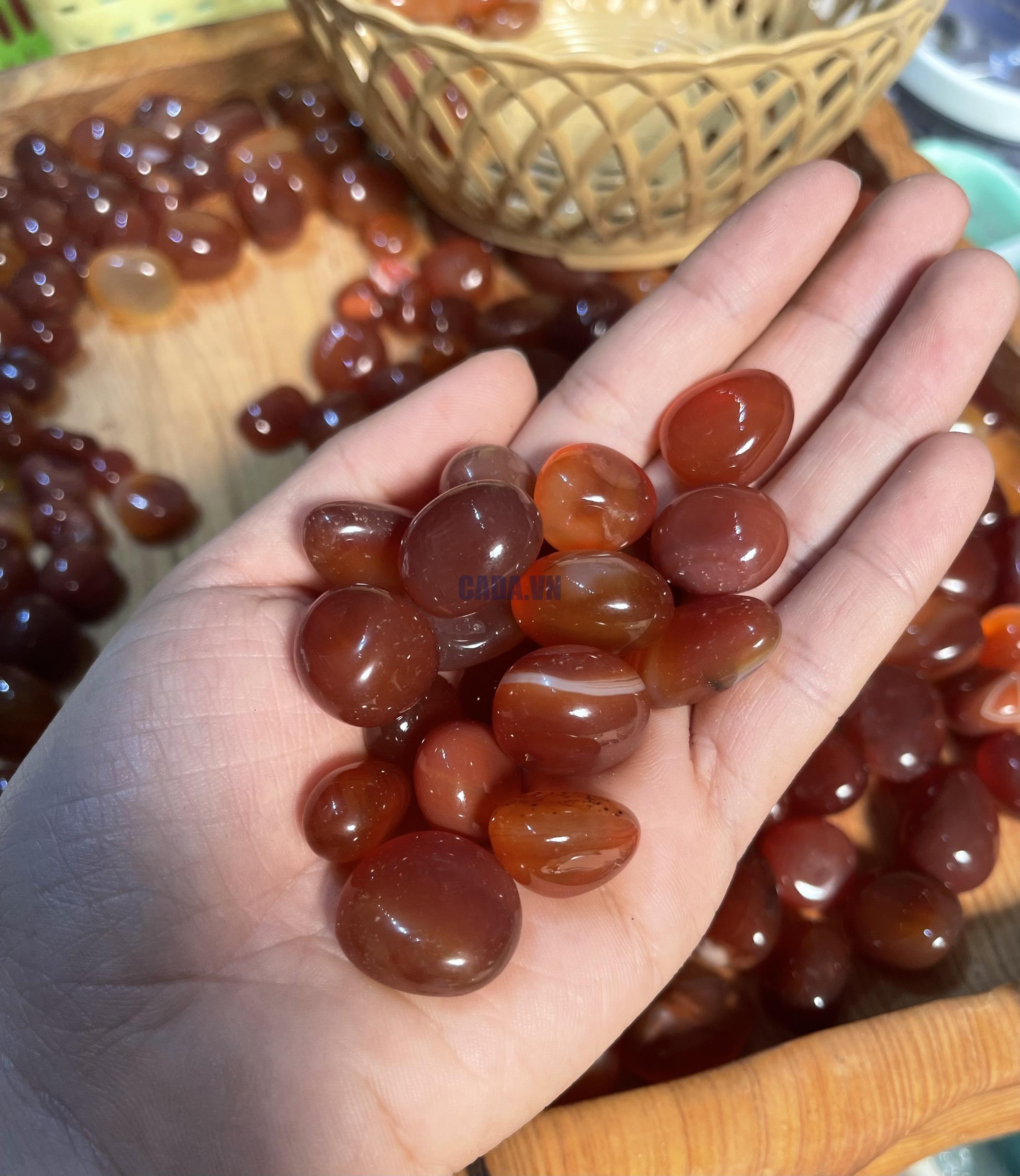 Tumbled Carnelian - Đá Carnelian