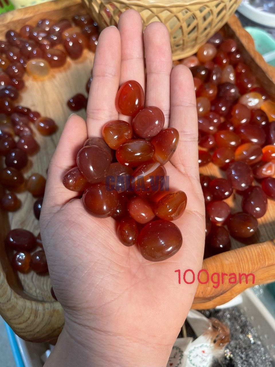 Tumbled Carnelian - Đá Carnelian