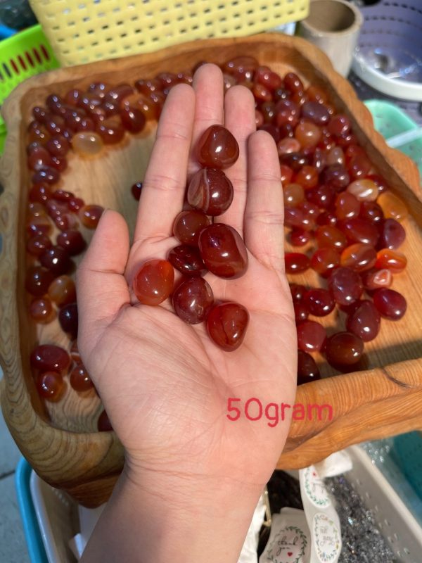 Tumbled Carnelian - Đá Carnelian