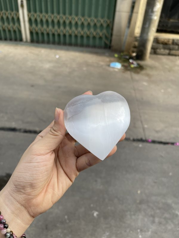 Trái tim đá Selenite - Selenite Heart