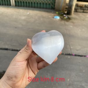 Trái tim đá Selenite - Selenite Heart