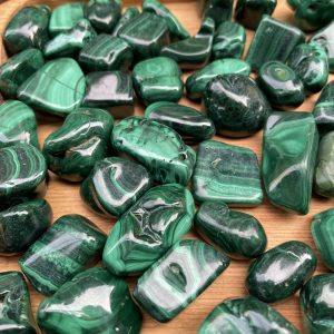 Tumbled Malachite - Đá Lông Công - Đá Khổng Tước